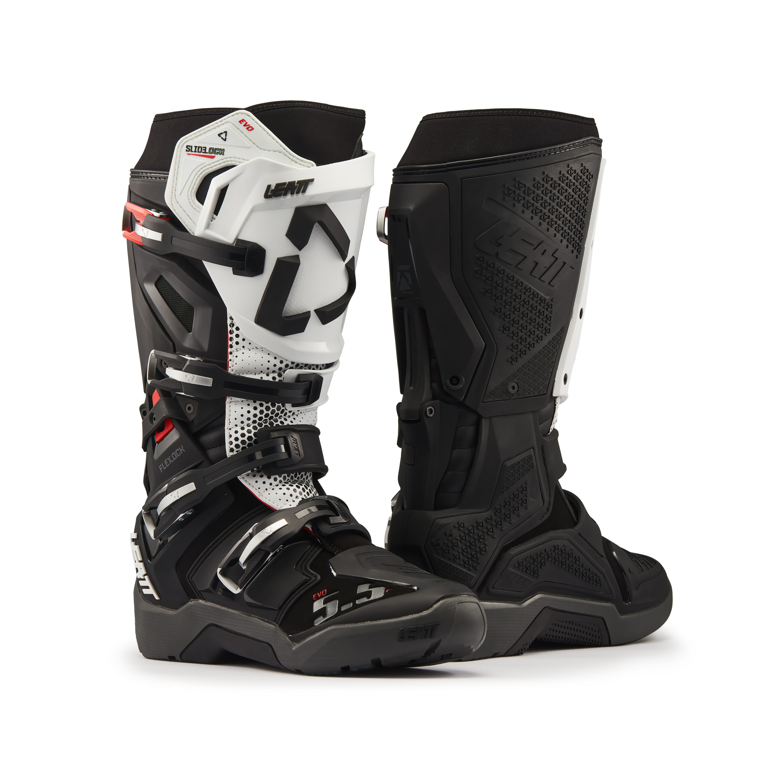 New Model 2027! Boot Leatt 5.5 FlexLock Evo Enduro - Black White