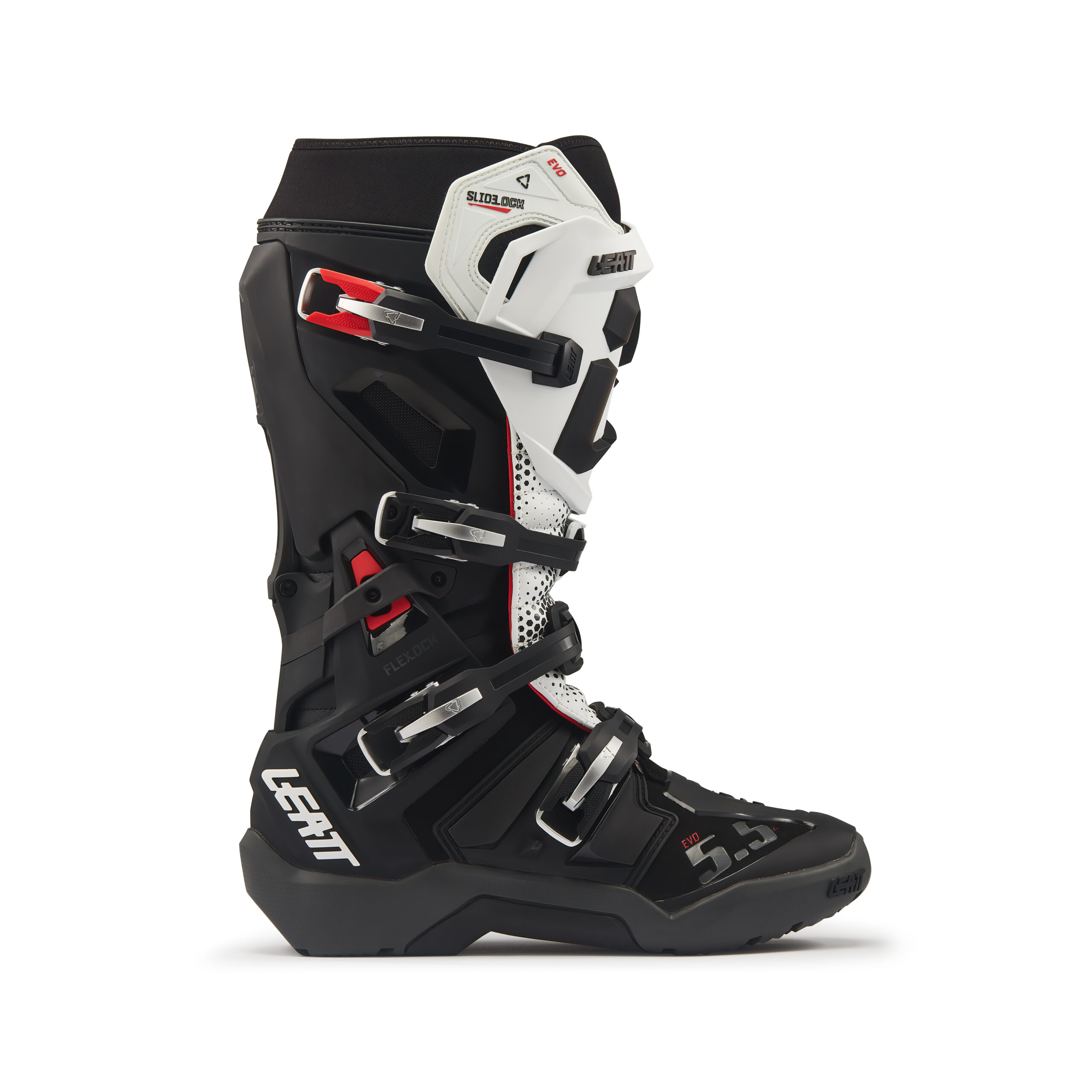 New Model 2027! Boot Leatt 5.5 FlexLock Evo Enduro - Black White - Image 7
