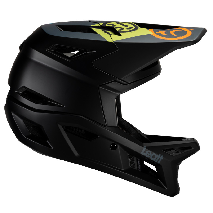 HELMET LEATT MTB/DOWNHILL/ENDURO BIKE GRAVITY 4.0 - BLACK - Image 4