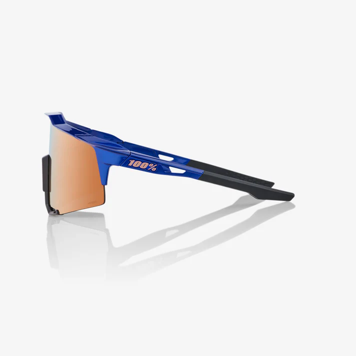 Sunglasses 100% SPEEDCRAFT® Gloss Cobalt Blue HiPER® Copper Mirror Lens - Image 3