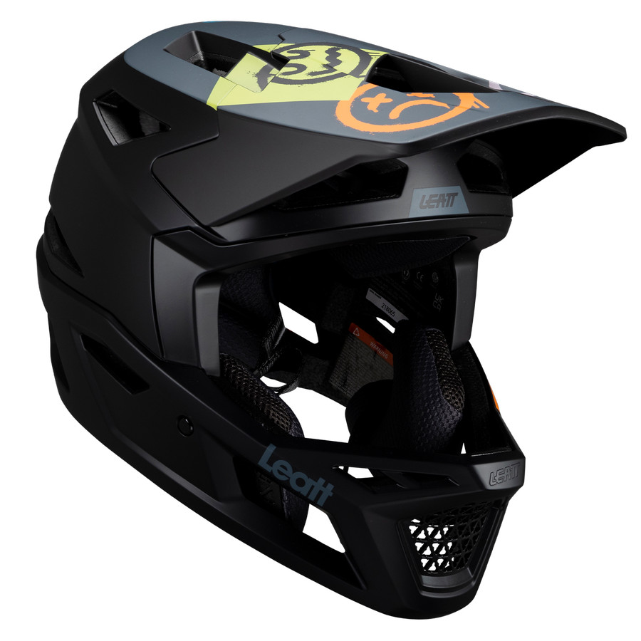 HELMET LEATT MTB/DOWNHILL/ENDURO BIKE GRAVITY 4.0 - BLACK