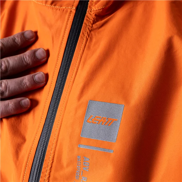 LEATT ADV Rain Cover Jacket - Orange - Image 5