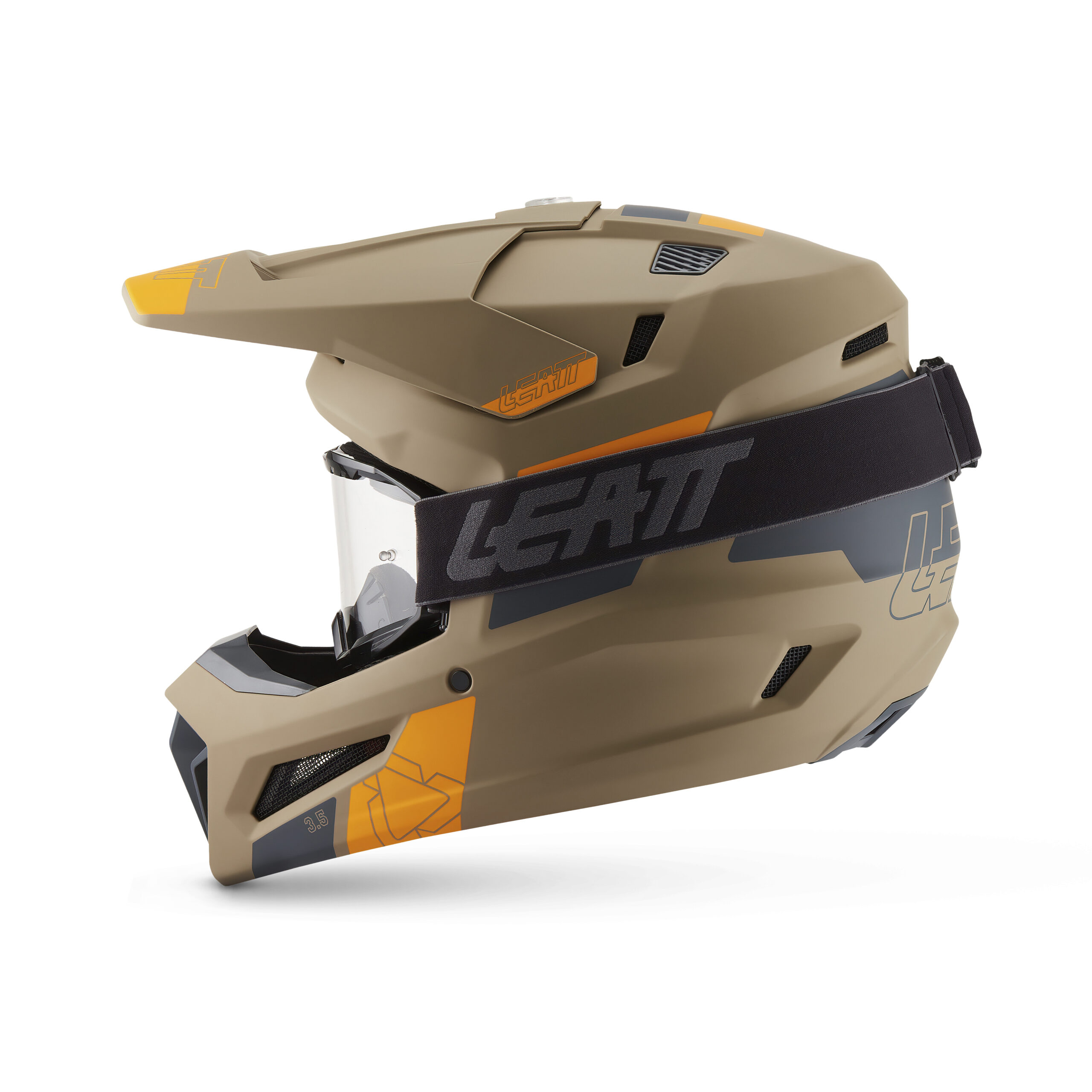 New Model 2027 - Helmet Kit Leatt 3.5 Khaki Brown - Image 4